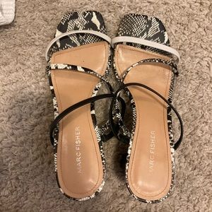 Marc Fisher snakeskin heels